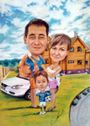 Шарж семейный